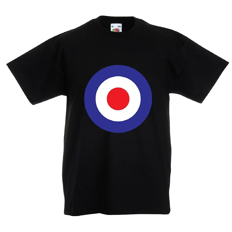 T-Shirt For Personalized Fan Apparel-Kids retro Mod Britpop circles T-shirt