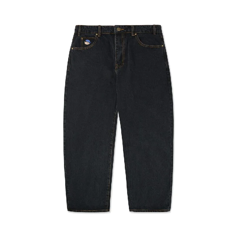 Pants For Event Apparel Customization-BUTTERGOODS SANTOSUOSSO DENIM JEANS WASHED BLACK