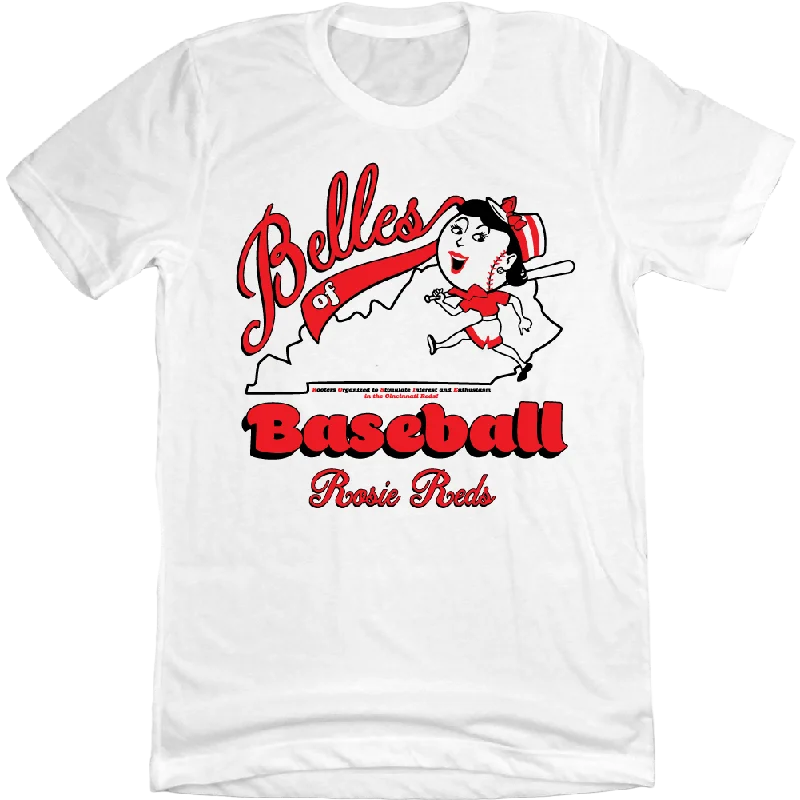 T-Shirt For Personalized Event Merchandise-Belles of Baseball Kentucky - Rosie Reds