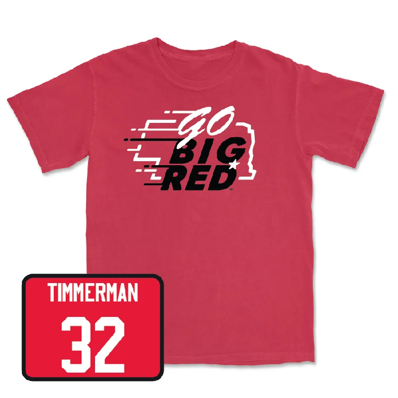 T-Shirt For Personalized Fan Apparel-Red Baseball GBR Tee - Tucker Timmerman