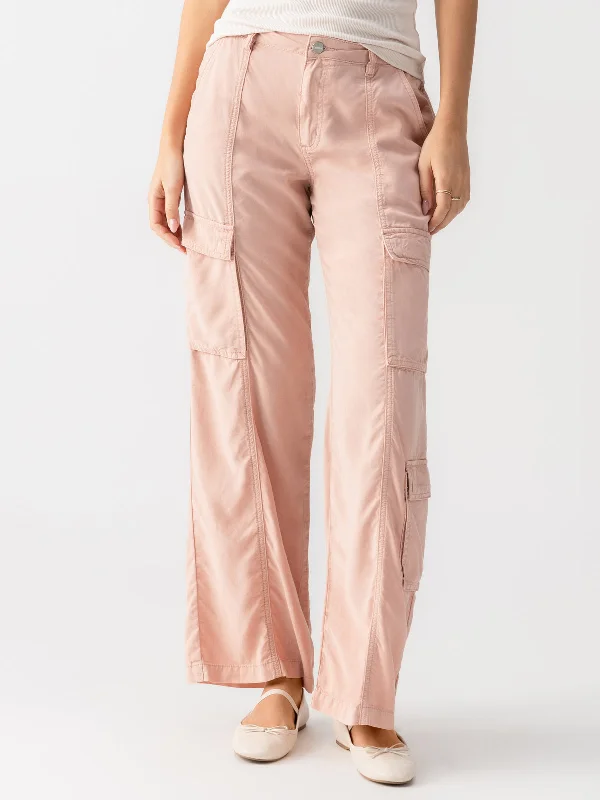 Pants With Player Names-Doheny Standard Rise Cargo Pant Smokey Rose