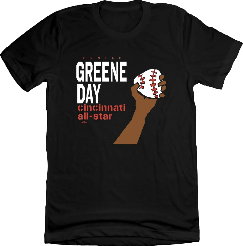 T-Shirt With Custom Graphics-Hunter Greene Day - Cincinnati All-Star