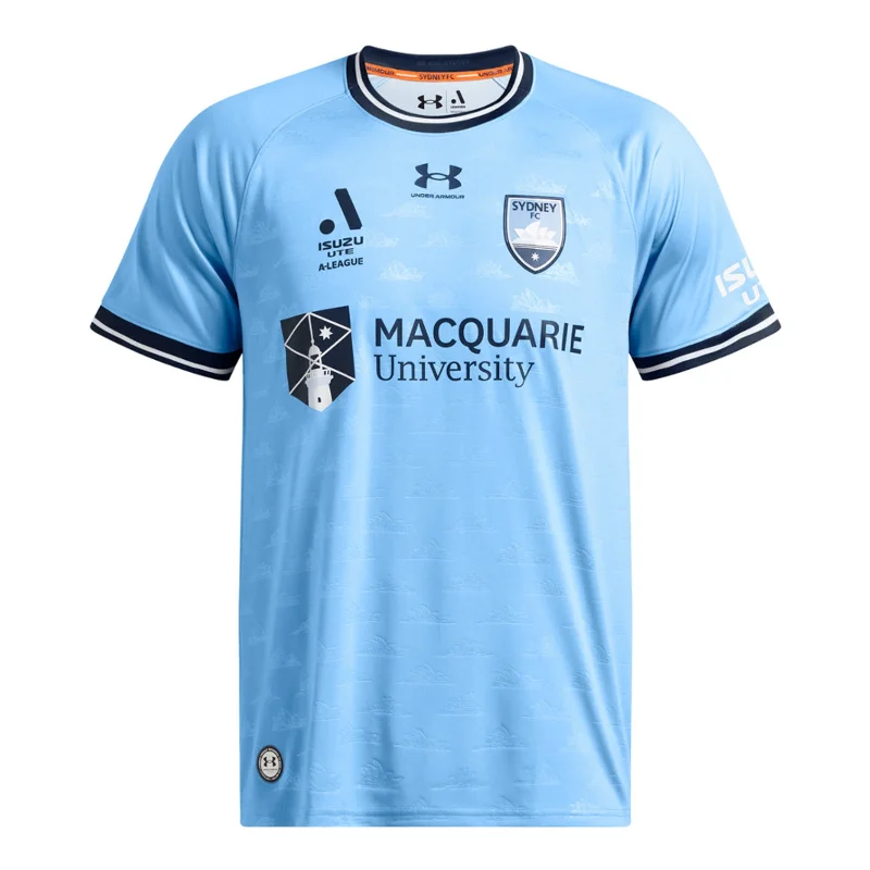 T-Shirt For Team Event Custom Orders-Sydney FC Men's 2024/25 Replica Home Jersey Football Soccer by Under Armour