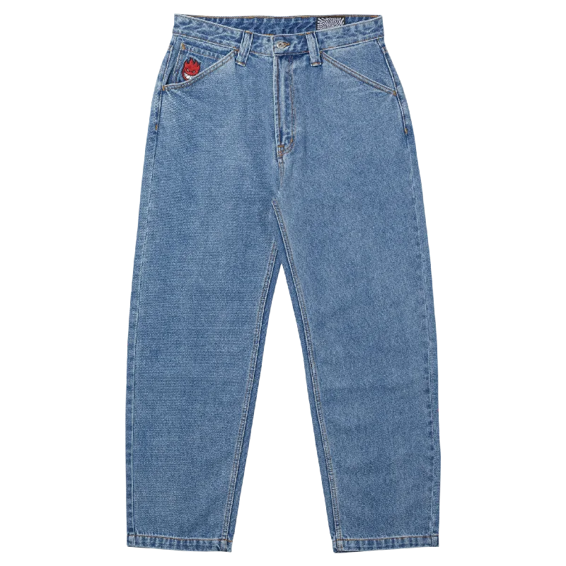 Pants For Limited Edition Merchandise-SPITFIRE WHEELS - "BIGHEAD FILL" DENIM PANTS (MEDIUM STONE WASHED)