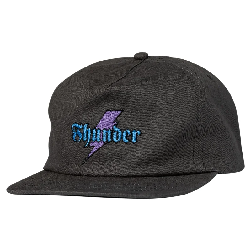 Hat For Group Orders-THUNDER TRUCKS - "BOLT SCRIPT" SNAPBACK HAT (CHARCOAL)