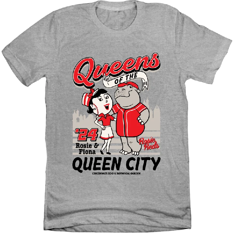 T-Shirt For Fans-Queens of the Queen City - Rosie Reds & Fiona