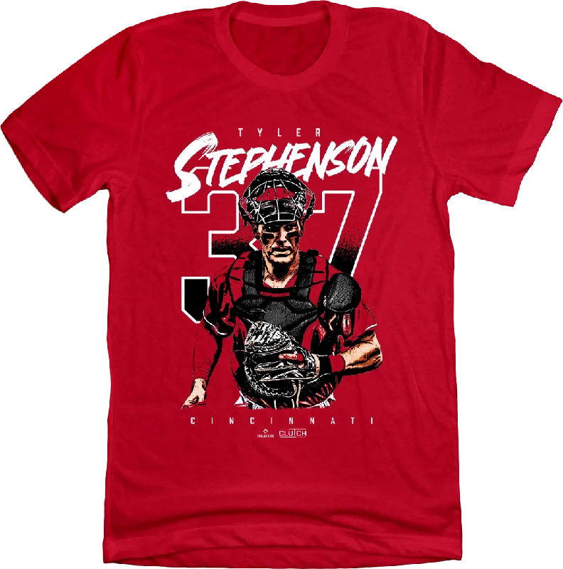 T-Shirt For Softball Player Gear-Tyler Stephenson #37 MLBPA Tee