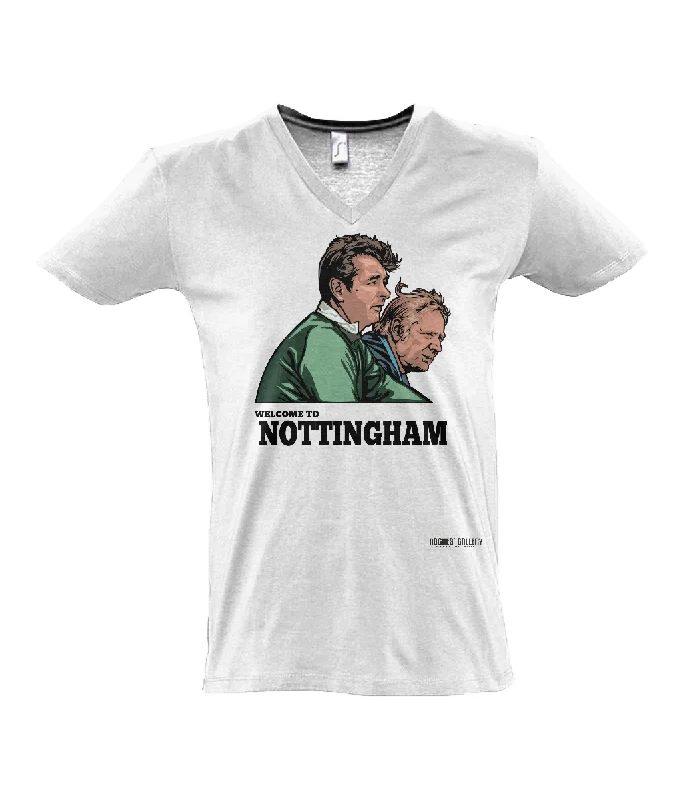 T-Shirt For Custom High School Orders-Clough & Taylor 'Welcome to Nottingham' V-Neck T-Shirt