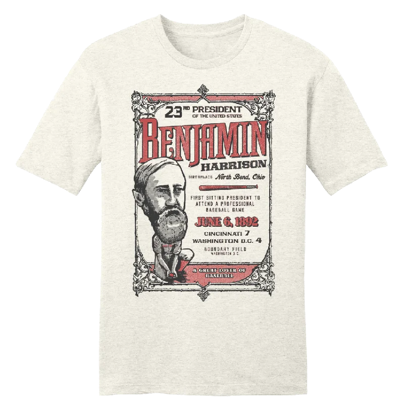 T-Shirt For Personalized Team Merchandise-Benjamin Harrison Baseball