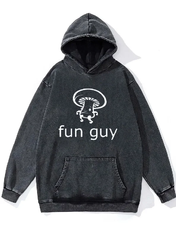 Hoodie For Group Customization-Fun Guy Washed Gym Hoodie