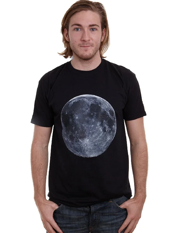 T-Shirt For Custom Tournament Fan Gear-Mens retro big full Moon lunar T-shirt