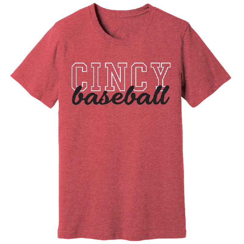 T-Shirt For Group Custom Orders-Cincy Baseball Text