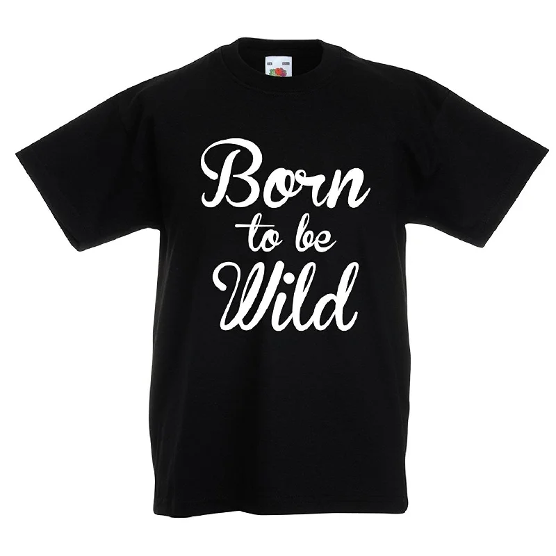 T-Shirt For Tournament Fan Gear-Kids retro born to be wild T-shirt