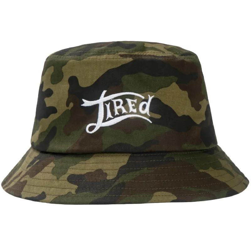 Hat For Softball Fan Custom Gear-Tired Dirty Martini Bucket Hat - Camo