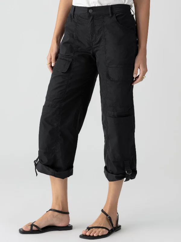 Pants For Promotional Custom Orders-Cali Cargo Standard Rise Pant Black