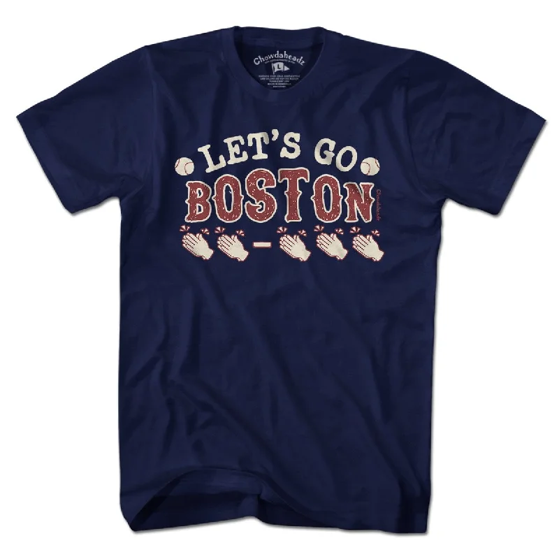 T-Shirt For Kids-Let's Go Boston Emoji Clap T-Shirt