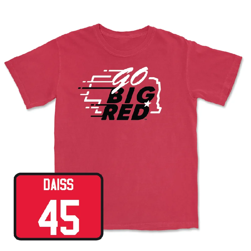 T-Shirt For Custom Tournament Fan Gear-Red Baseball GBR Tee - Casey Daiss