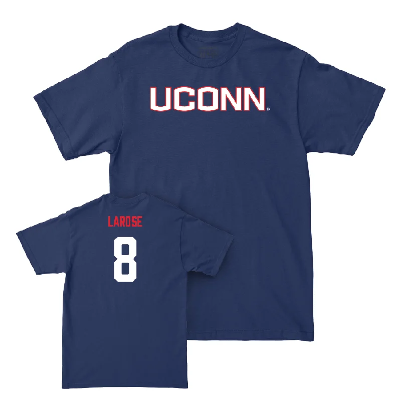 T-Shirt For Youth Team Fan Gear-Navy Baseball UConn Tee  - Jack LaRose