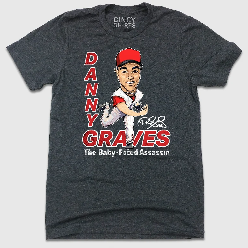 T-Shirt With Custom Embroidery-Danny Graves - Hall of Heroes