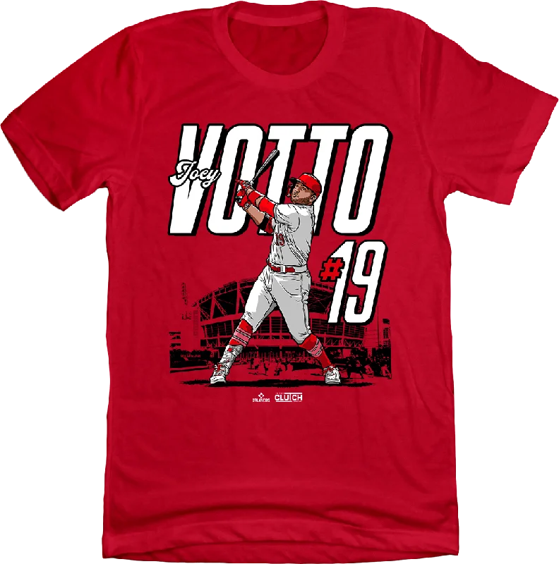 T-Shirt For Limited-Edition Team Gear-Joey Votto MLBPA Stadium T-shirt