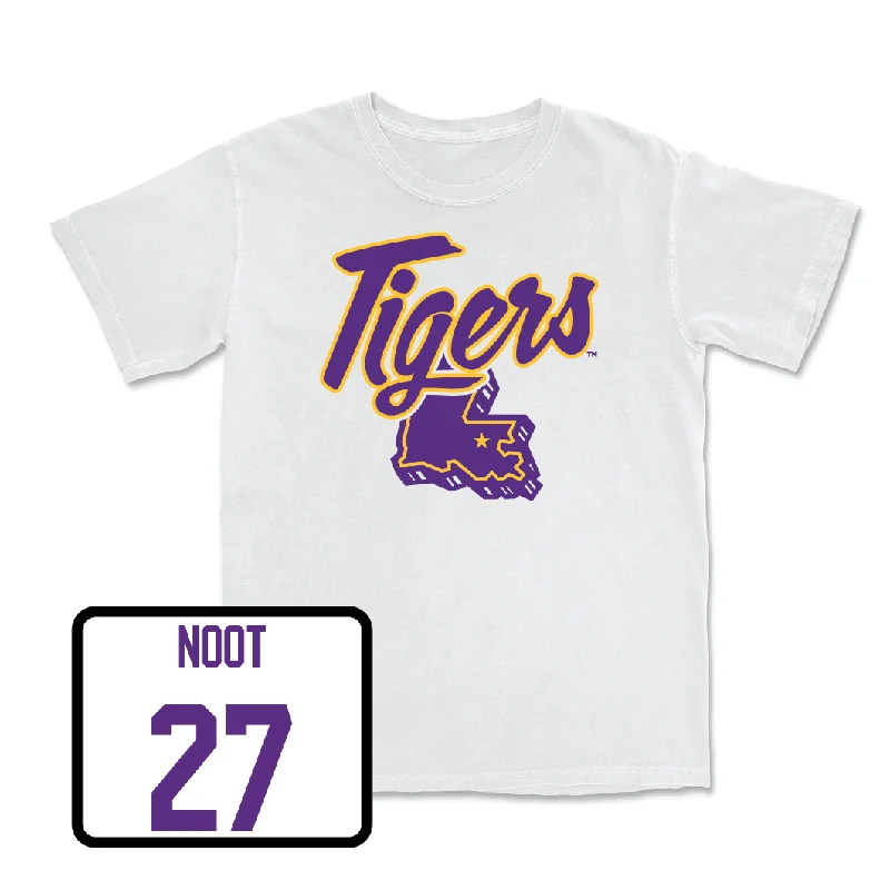 T-Shirt For Personalized Team Merchandise-Baseball White Tiger State Tee - Jaden Noot