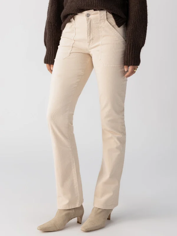 Pants For Personalized Team Merchandise-Corduroy Hayden Bootcut Standard Rise Pant Toasted Almond