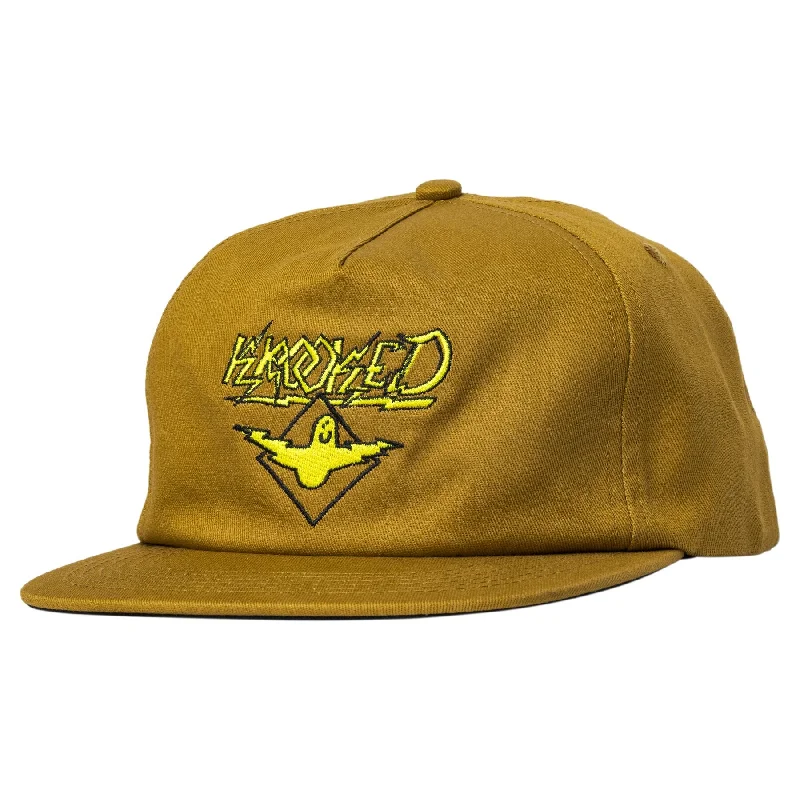 Hat For Fan Gifts-KROOKED - "BIRD LIGHTENING" SNAPBACK HAT (TAN)