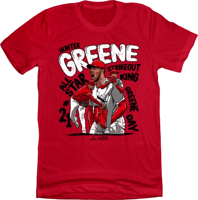 T-Shirt For Team Gifts-Hunter Greene Strikeout King