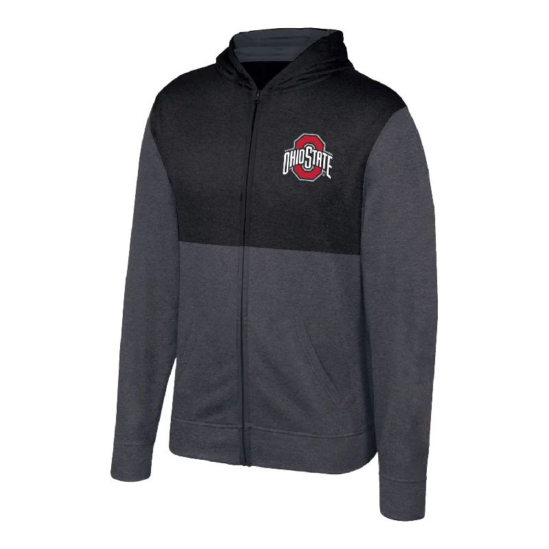 Jackets For Custom Fan Clothing-Ohio State Buckeyes Big & Tall Puff Jacket