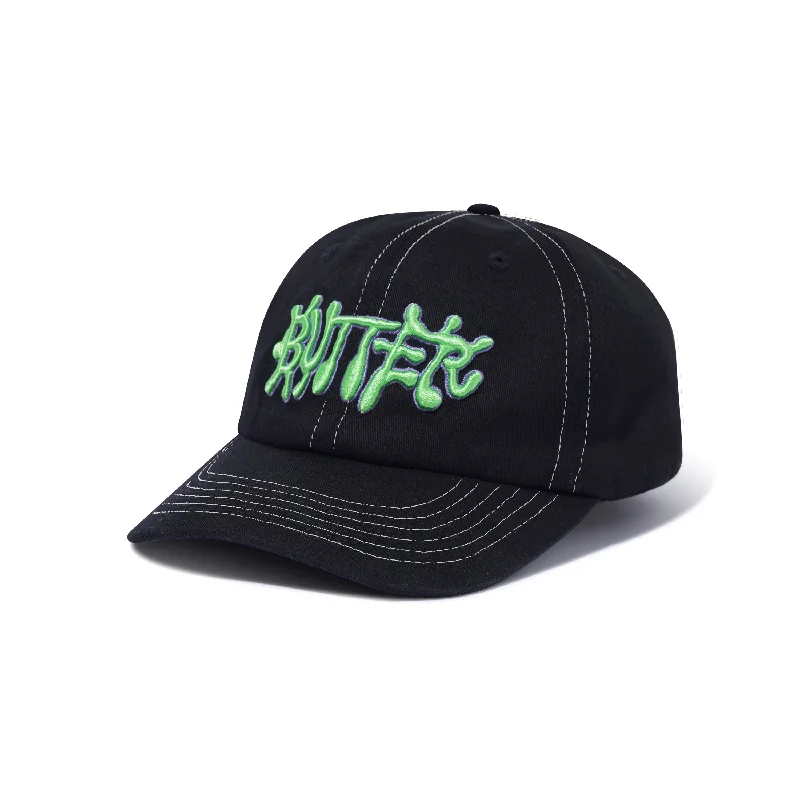 Hat For Exclusive Team Gear-BUTTER GOODS - "INK" 6 PANEL HAT (BLACK)