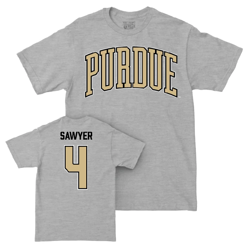 T-Shirt For Player Customization-Baseball Sport Sport Grey Arch Tee     - Barron Sawyer