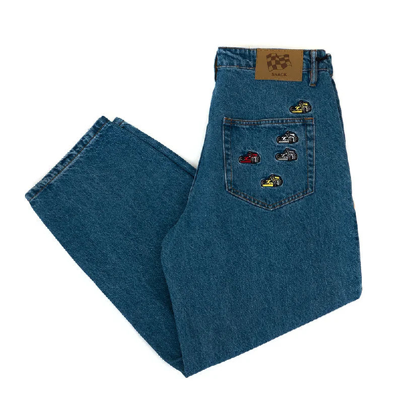 Pants For Special Edition Team Orders-Pole Position Jeans (Skyline Blue)