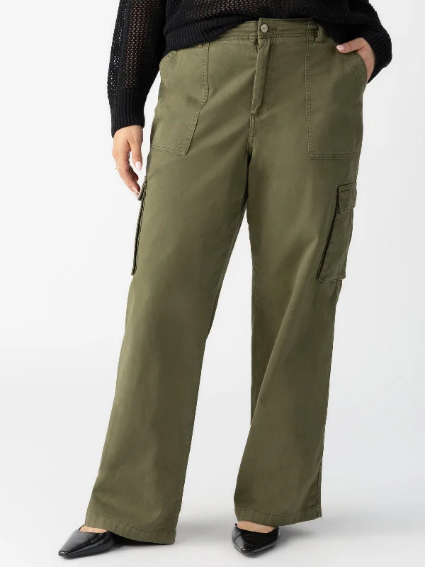 Pants For Softball And Baseball Teams-Reissue Cargo Standard Rise Pant Mossy Green Inclusive Collection