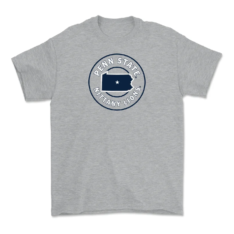 T-Shirt For Custom Team Logos-Sport Grey Baseball State Tee - Ben DeMell