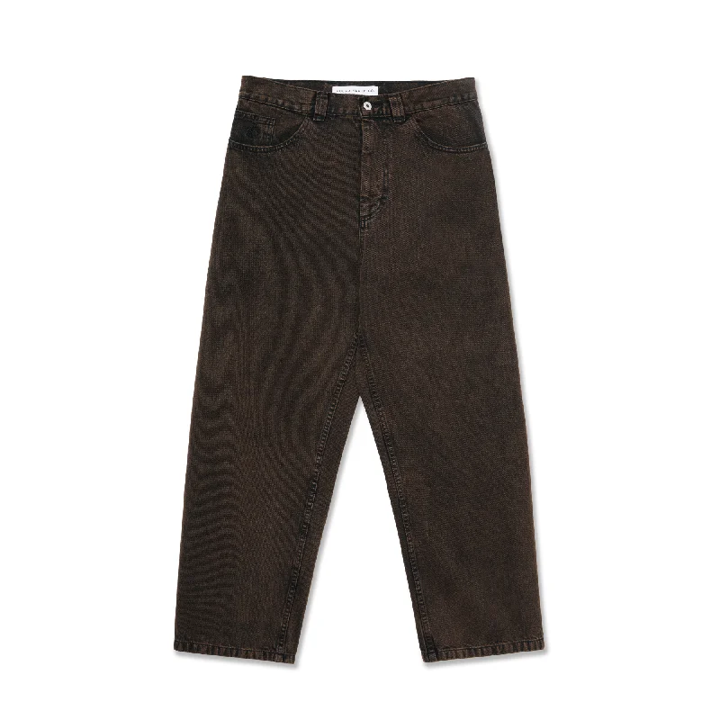 Pants For Youth Fan Recognition-POLAR SKATE CO BIG BOY JEANS BROWN BLACK