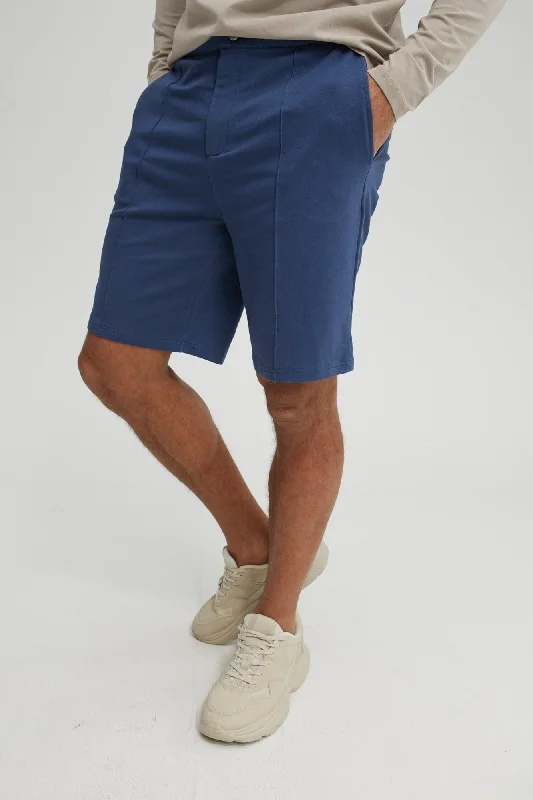 Shorts For Tournament Team Apparel-Navy Fleece Knit Shorts