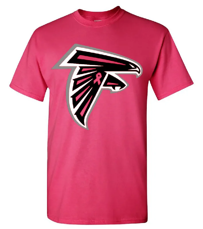 T-Shirt For College Fans-Falcons Breast Cancer Tee