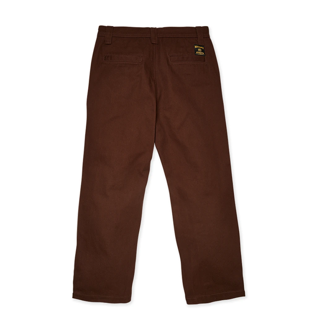 Pants With Custom Stitching-No-Comply Chino Skate Pant - Brown