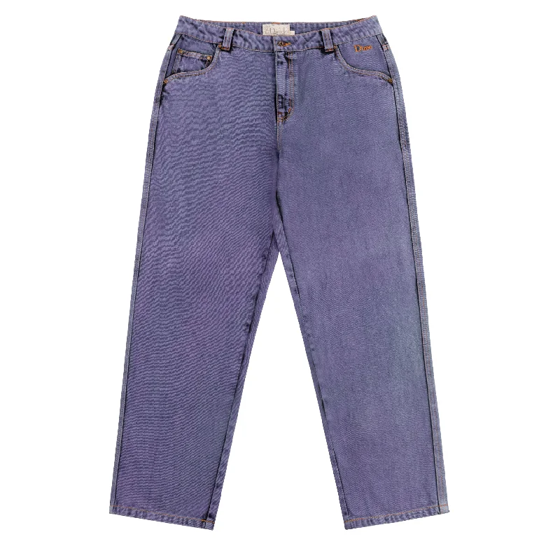 Pants For Group Sports Fan Orders-DIME MTL CLASSIC RELAXED DENIM PANTS STONE PURPLE