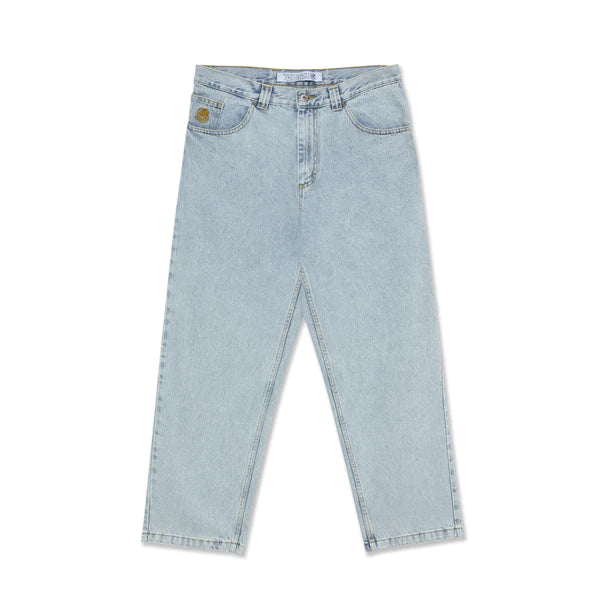 Pants For Tournament Merchandise-Polar Skate Co. ‘93! Denim Pants - (Light Blue)