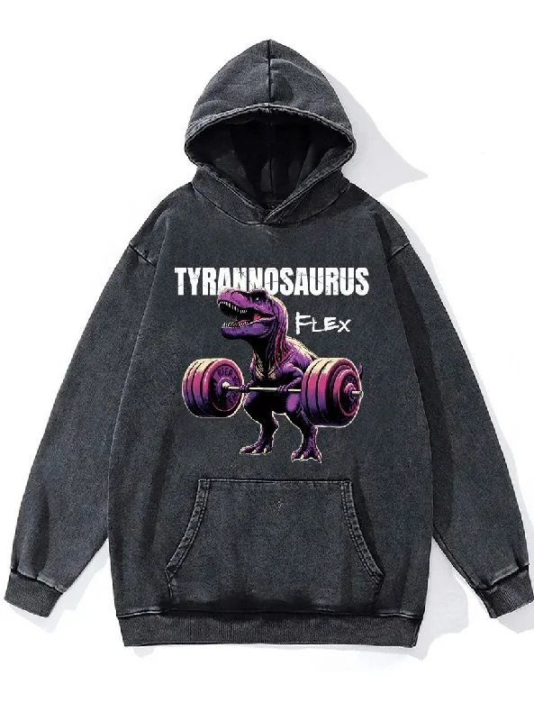 Hoodie For Special Player Editions-tyrannosaurus flex Washed Gym Hoodie