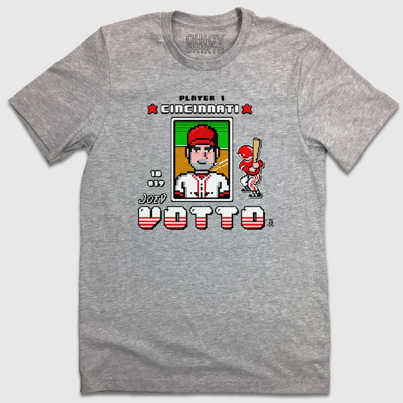 T-Shirt For College Fans-Joey Votto Retro Game Series Tee