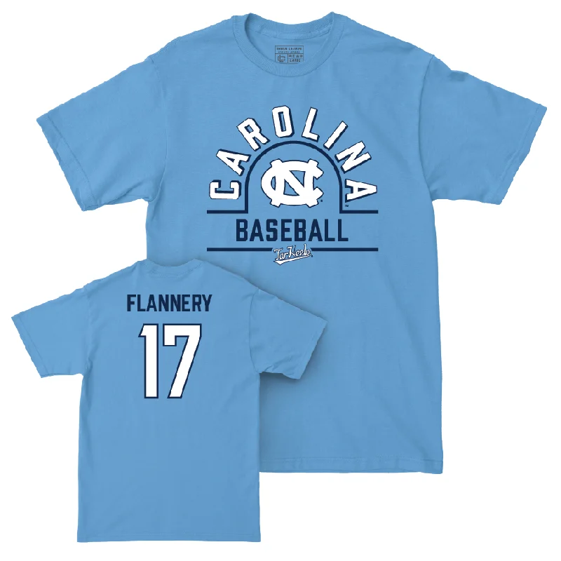 T-Shirt For Player And Team Apparel-UNC Baseball Carolina Blue Classic Tee  - Boston Flannery