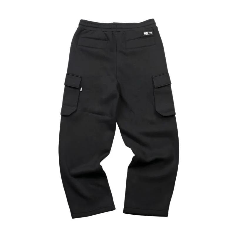 Pants For Special Event Merchandise-DGK O.G.S. FLEECE CARGO PANTS BLACK