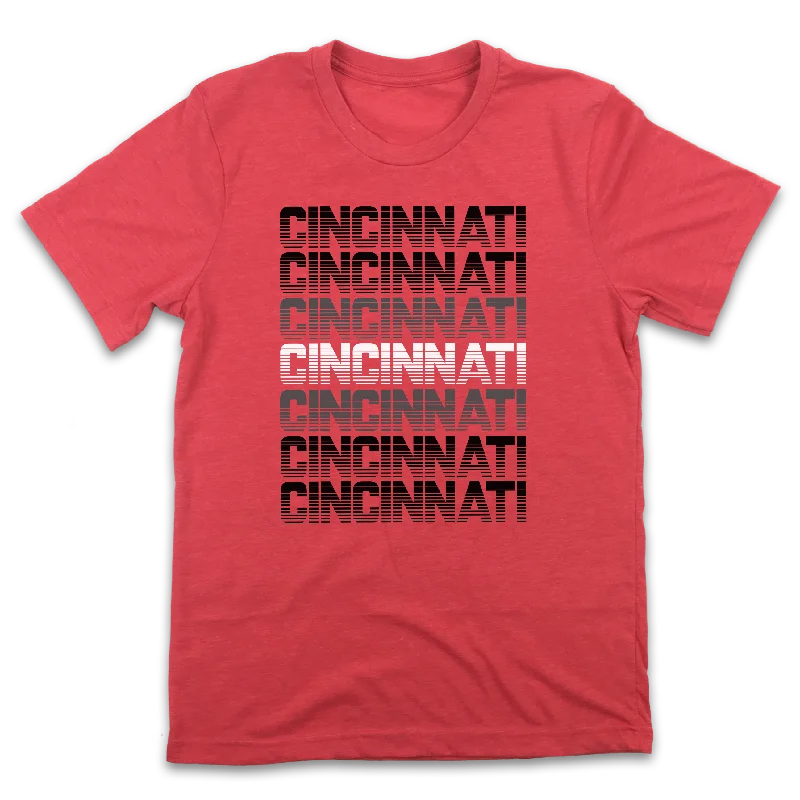 T-Shirt For Special Player Editions-Red & Black Cincinnati Retro