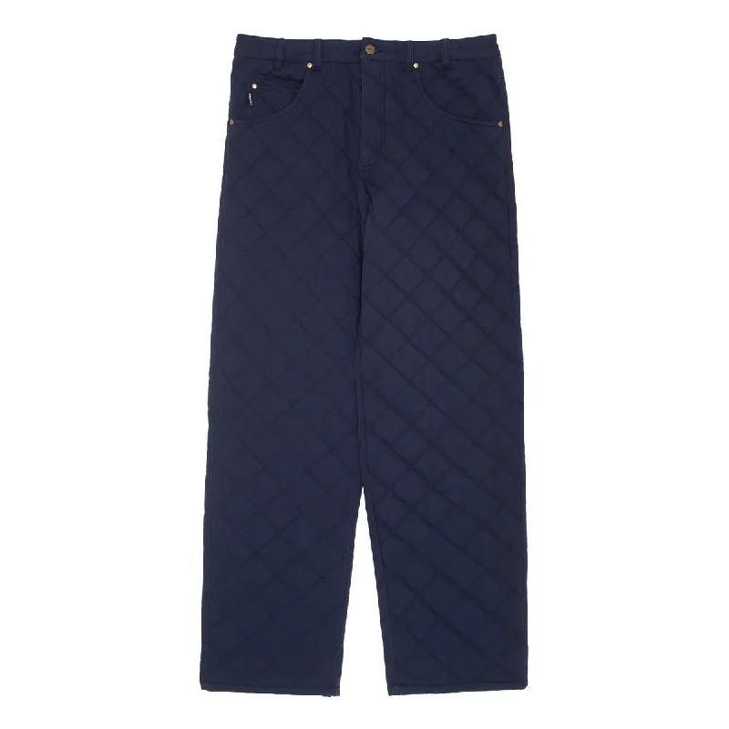 Pants For Adults-GX1000 BAGGY QUILTED TWILL PANT NAVY