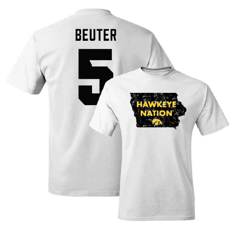 Baseball White State Comfort Colors Tee  - Reece Beuter