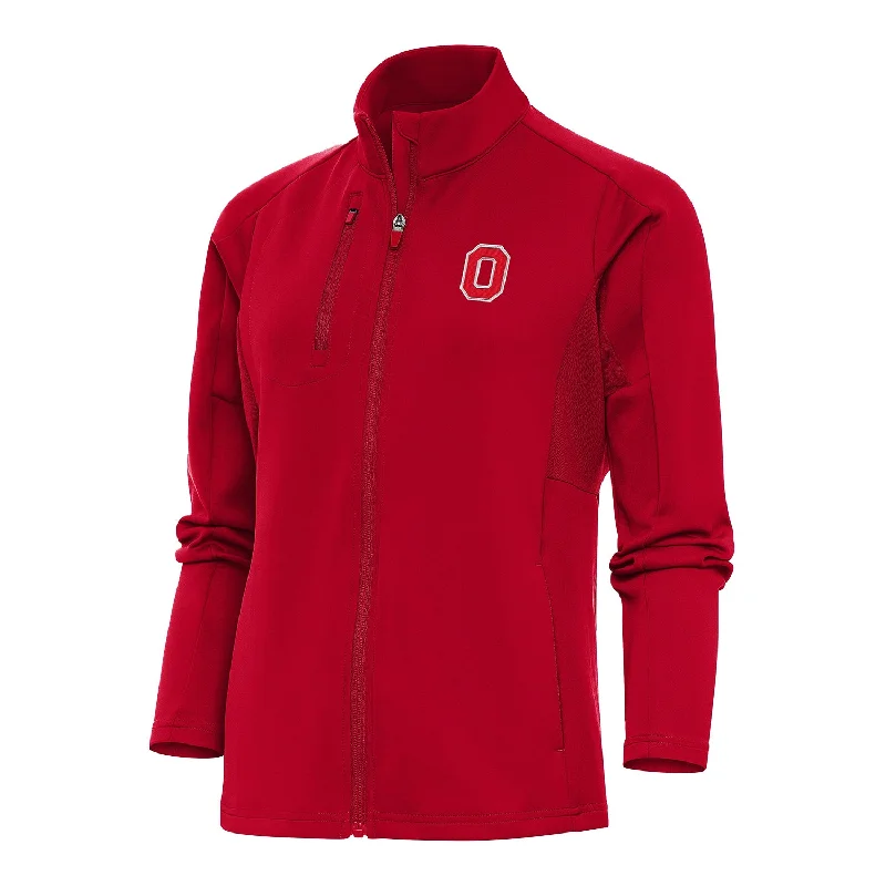 Jackets For Limited-Edition Team Gear-Ladies Ohio State Buckeyes Full Zip Generation Scarlet Jacket