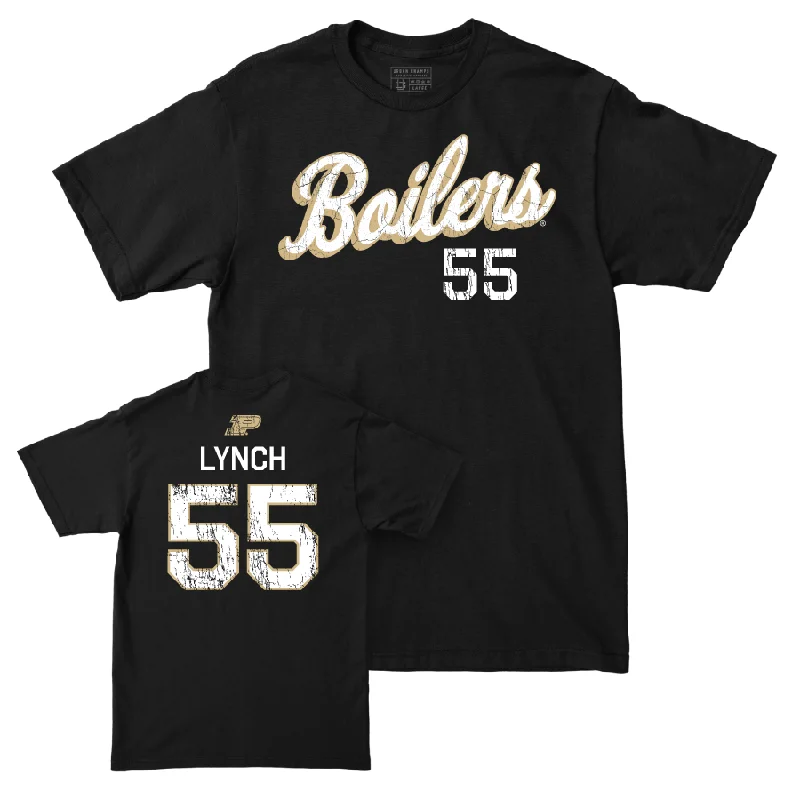 T-Shirt For Personalized Limited Edition-Baseball Black Script Tee     - Thomas Lynch