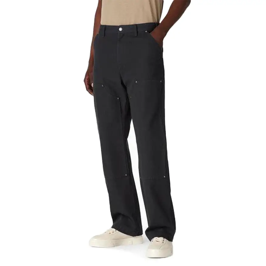 Pants For Limited-Edition Team Gear-Dickies Double Front Duck Pants - Stonewashed Black